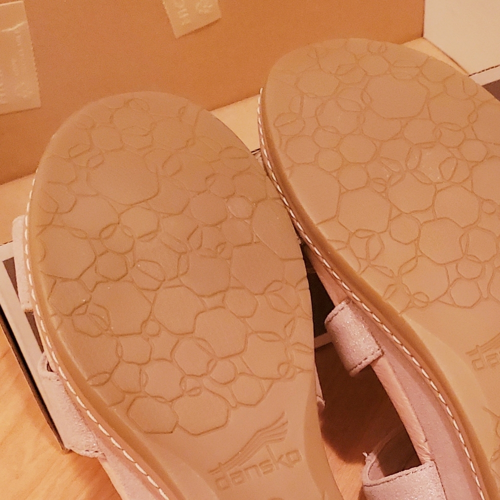 Danska Angela Nuback Sandal Metallic Sands 7 - Picture 5 of 6